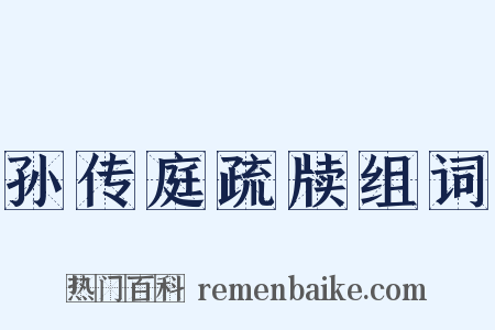 孙传庭疏牍组词是什么意思的图片